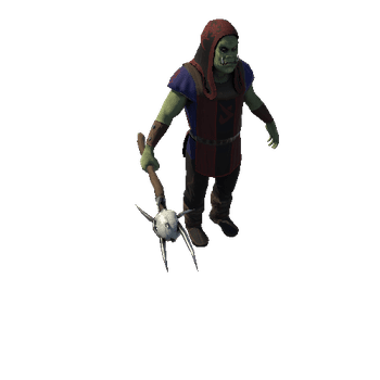 Orc Wizard with Wand